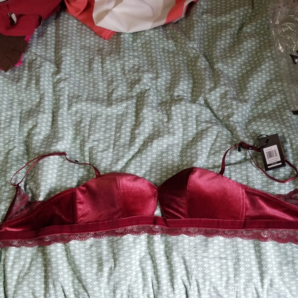 Red bralette